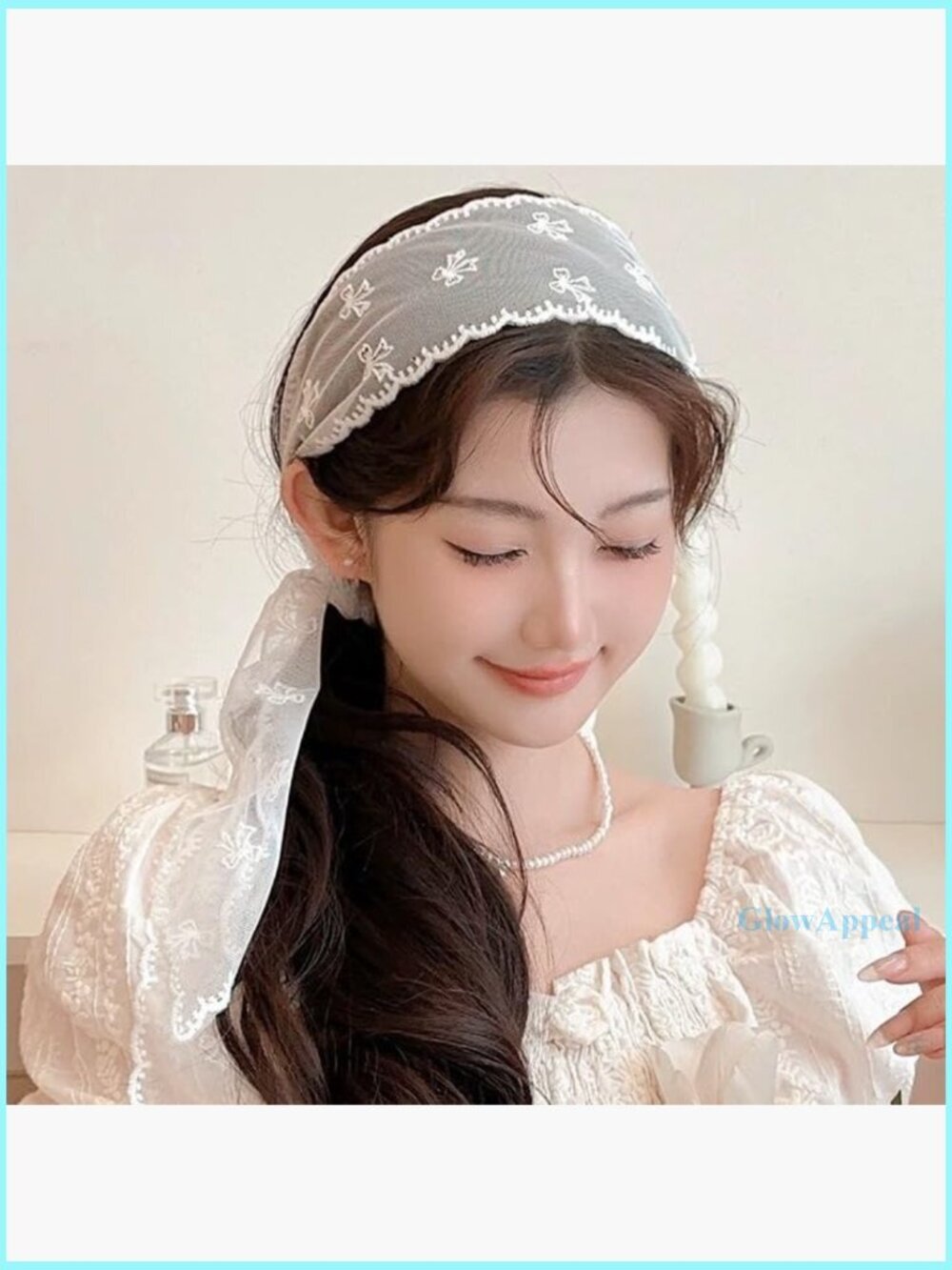 53 Inch Lace Head Scarf Hairband Ribbon Multi-Functional Accessory - Picture 6 of 7